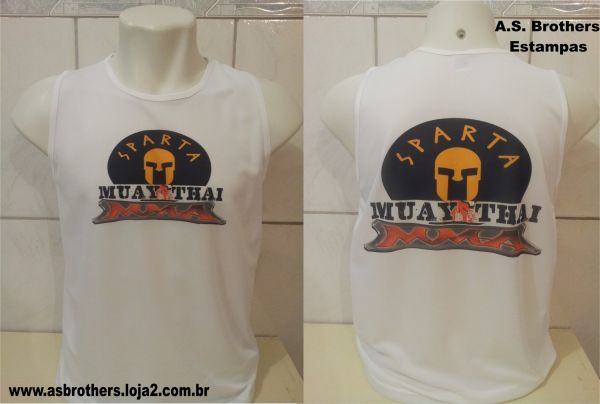 4-Camisa Regata Equipe Sparta Muay thai/MMA - Personalizada.