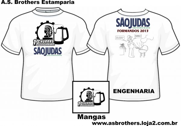 Camisa Churras Engenharia São Judas- Personalizada